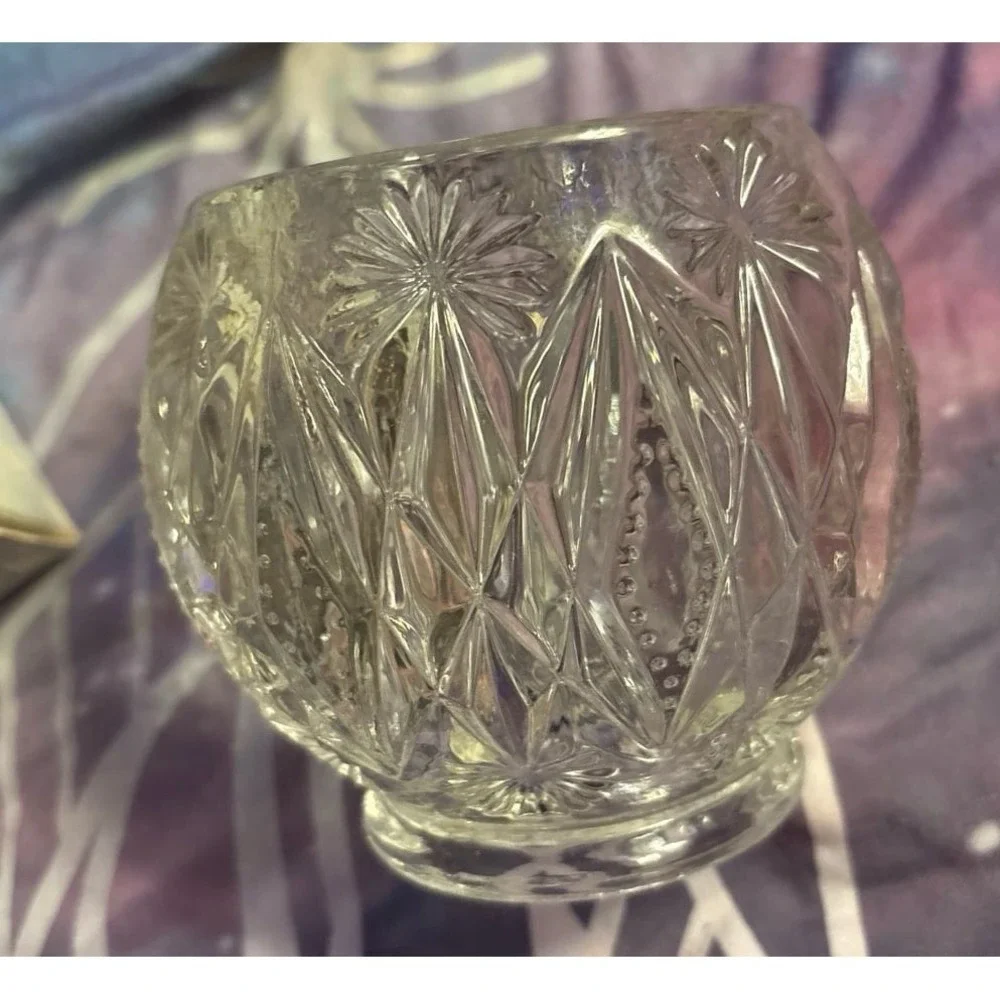 Vintage Avon‎ 70's Crystal Glow Perfumed Candle Holder, NIB